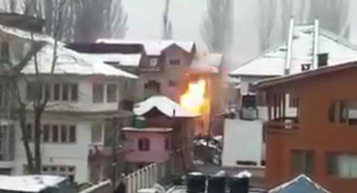 26-hour long gunfight continues in Srinagar