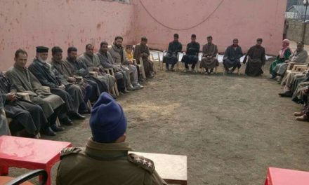 Police holds Counselling session for youth in Sub- Division Kokernag District Anantnag.