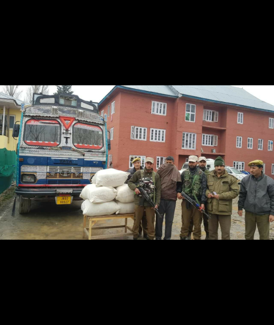 Truck seized, huge quantity of Psychotropic Substance recovered, driver arrested.
