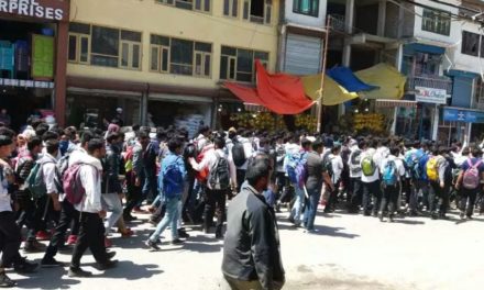 Kangan Students hold Peaceful Protest rally against Brutal Rape And Murder of Asifa