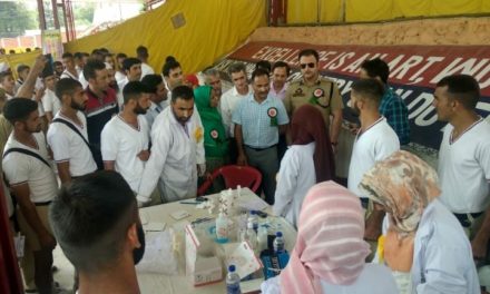 Mega Medical Camp held at Police Training School Manigam.