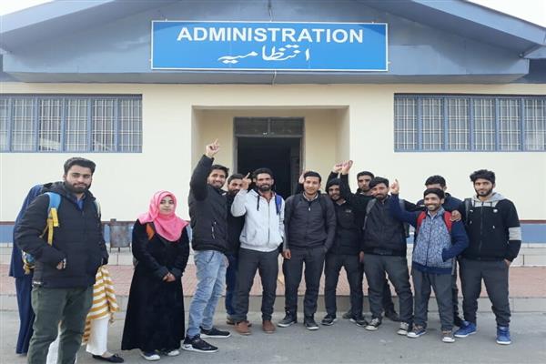 Nursing candidates protest against delay in 1st semester exams at KU south campus