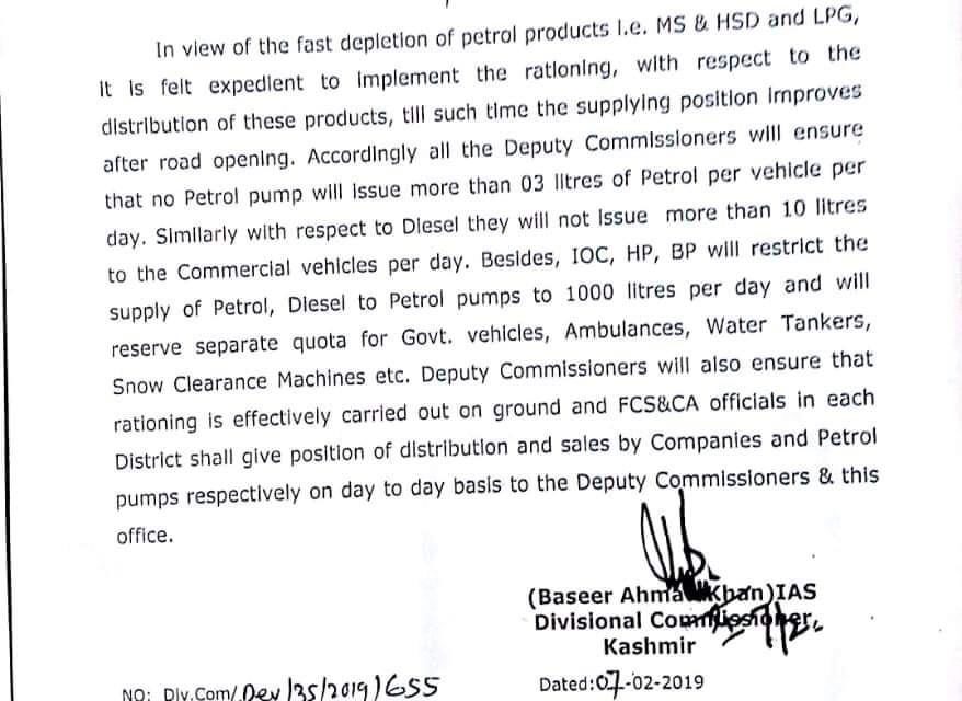 Div comm issues directions for petrol pump owners