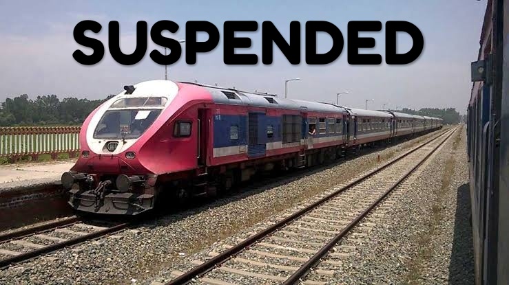 Train service remain suspended for second consecutive day