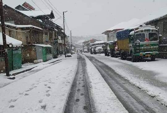 Fresh snowfall in Sonamarg