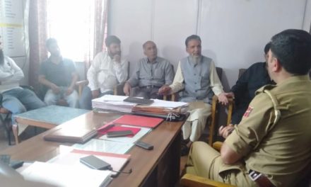 Police Public meeting held at Police Station Nowgam