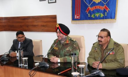 Lt General Ranbir Singh GOC-in-C Northern Command visits PHQ