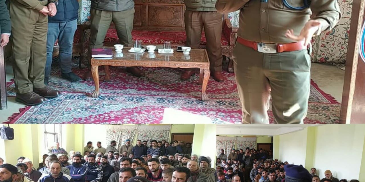 Ganderbal Police Conducted PCPG Meeting at Safapora.