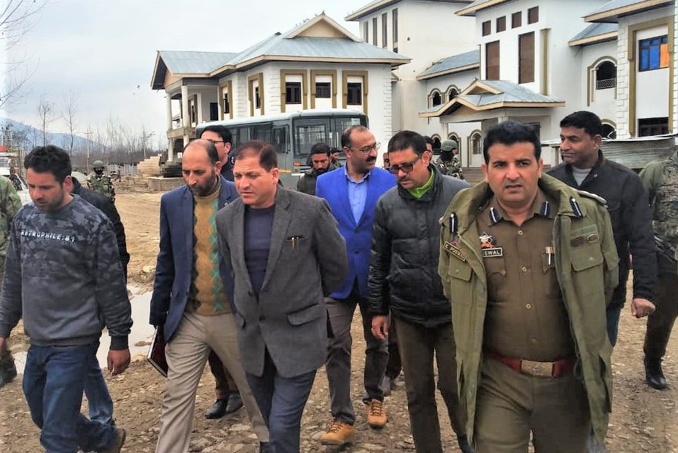 DDC Ganderbal inspects developmental works at Unani Medical College