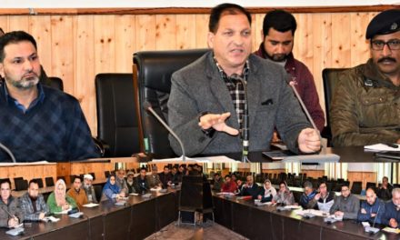 Corona Virus outbreak Preparedness reviewed at Ganderbal  District Control Room Established
