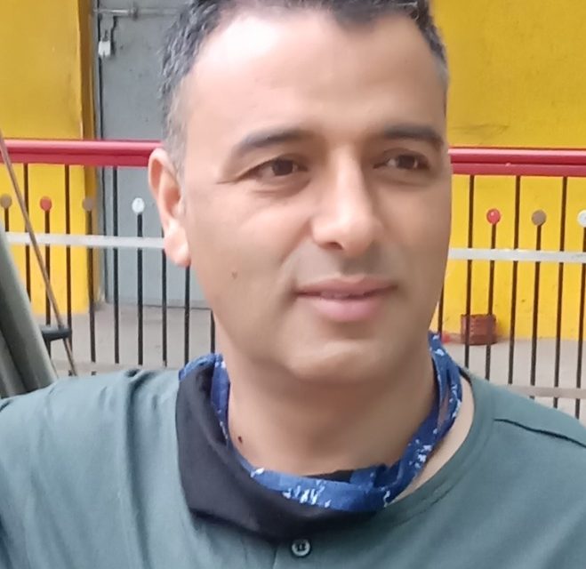 BJP District President Ganderbal greets people on Kheer Bhawani Mela