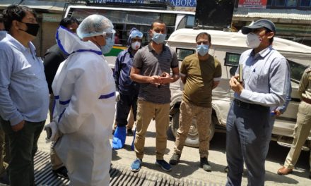 COVID19: DDC Inspects Red Zones of Bandipora town