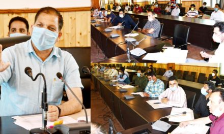 DC Ganderbal reviews progress on writing of Jamabandies, record digitization