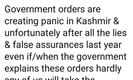 Govt orders creating panic in Kashmir; need clarity from admin: Omar