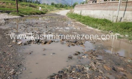 Chappergund-Gutlibagh road in dilapidated conditions, Adminstration in Ganderbal turns blind eye