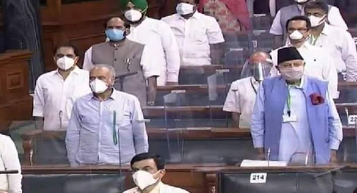 NC President Farooq Abdullah attends Parliament 1st time after Article 370 abrogation