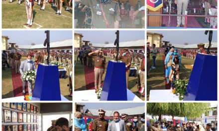 Police Commemoration Day was today observed at Ganderbal to pay rich tributes to martyrs