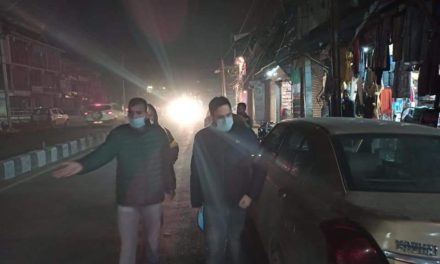 Motor Vehicles Department , Pulwama active in late evening Hours