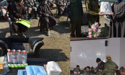 Baramulla Police distributes Covid-19 safety kits among poor and needy people