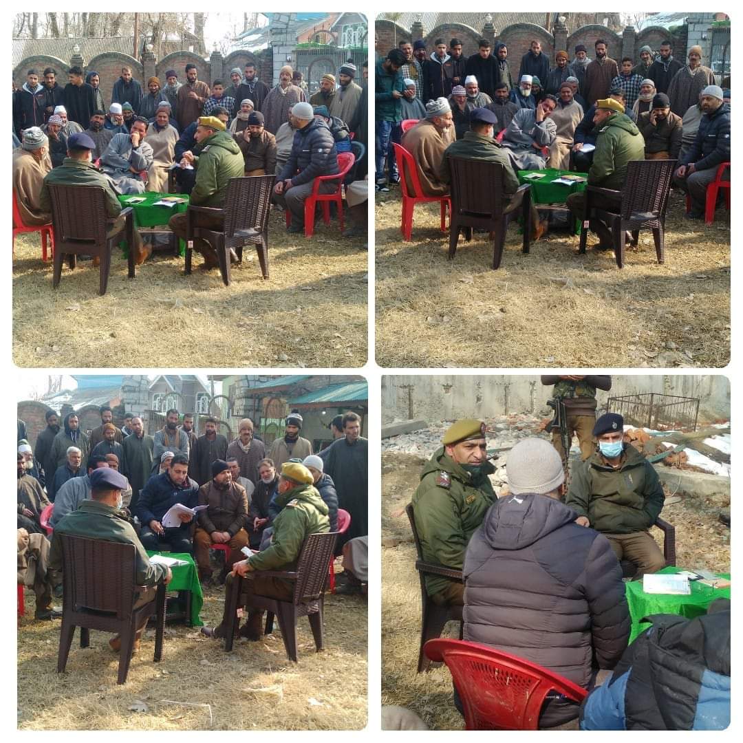 Sopore Police held PCPG meeting at Naidhal Rafiabad