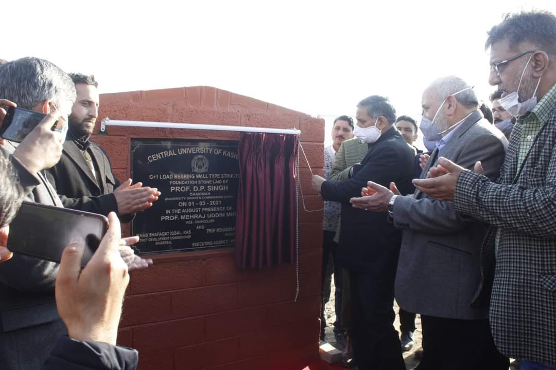 UGC chairman lays foundation stones for CUK’s Watlar township, academic block