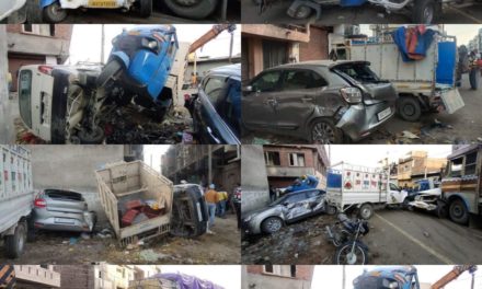 2 killed as truck hits nearly dozen vehicles at Jammu market