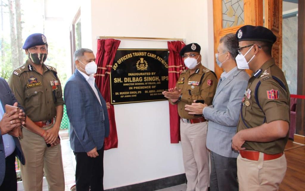 DGP J&K inaugurates JKP Transit camp in Patnitop;Interacts with officers of Udhampur, Ramban districts