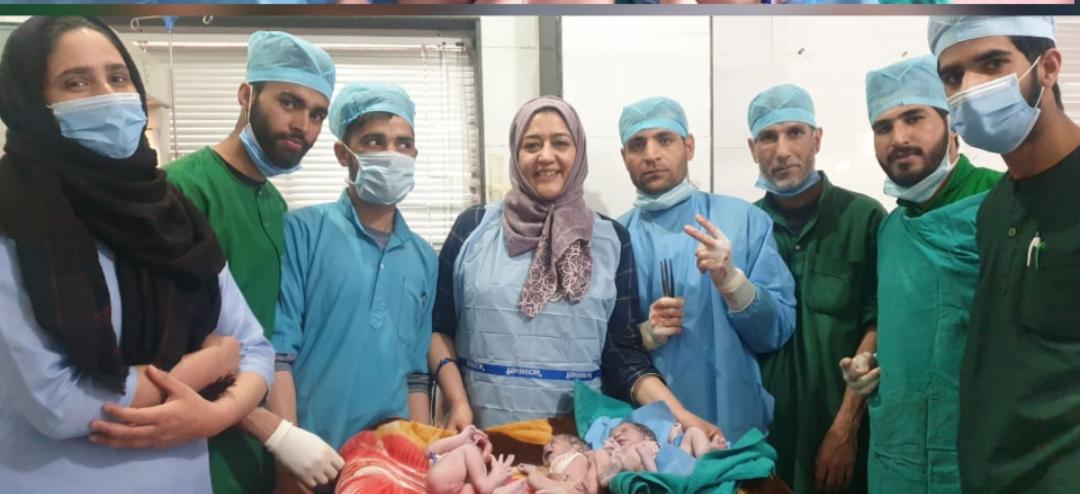 Kupwara woman gives birth to triplets, all girls