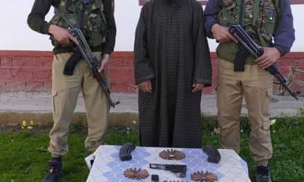 Recently recruited ‘militant’ arrested from Central Kashmir’s Budgam