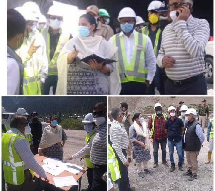 DC G’bl Krittika Jyotsna inspects work progress on Zojila, Z-Morh tunnel