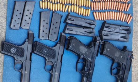 Four pistols, ammunition recovered during search ops in Pulwama village