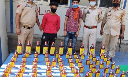 Kishtwar police nabbed 02 bootleggers,huge quantity of illicit liquor recovered
