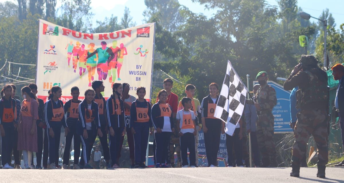 34 Assam Rifles Wussan organises “Run For Fun” at Kangan