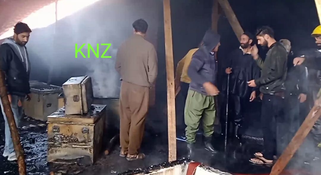 Residential house gutted in fire mishap in Ganderbal