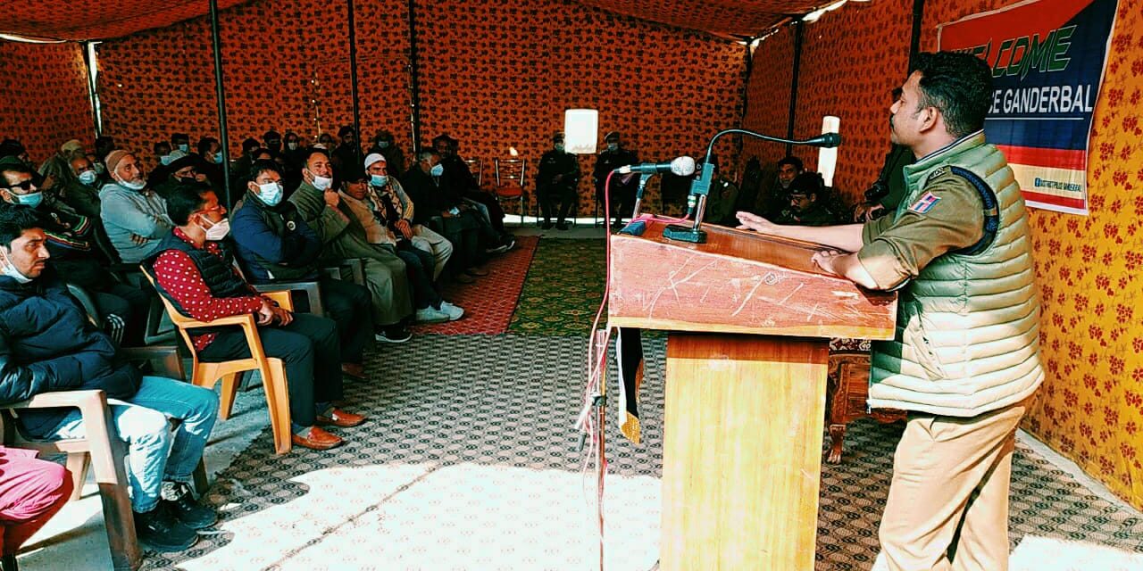SSP Ganderbal Organised Police Public Interaction meet at PS Kheerbhawani