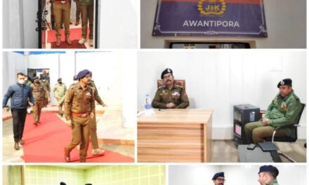 DIG South Kashmir visits Awantipora chairs officers meet; inaugurates JIC