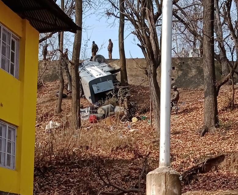 CRPF Vehicle Skids Off Road in Kulgam, 3 Personnel Sustain Minor Injuries