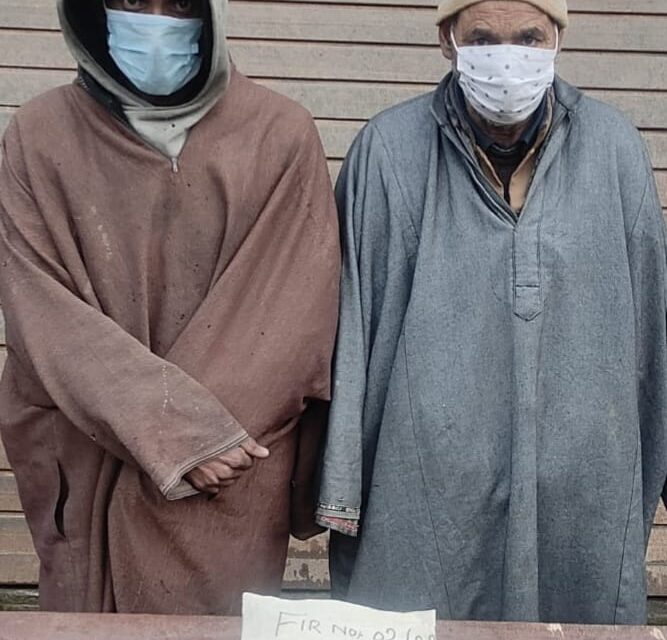 Two drug Peddlers arrested in Ganderbal;Recovered 150 grams charas