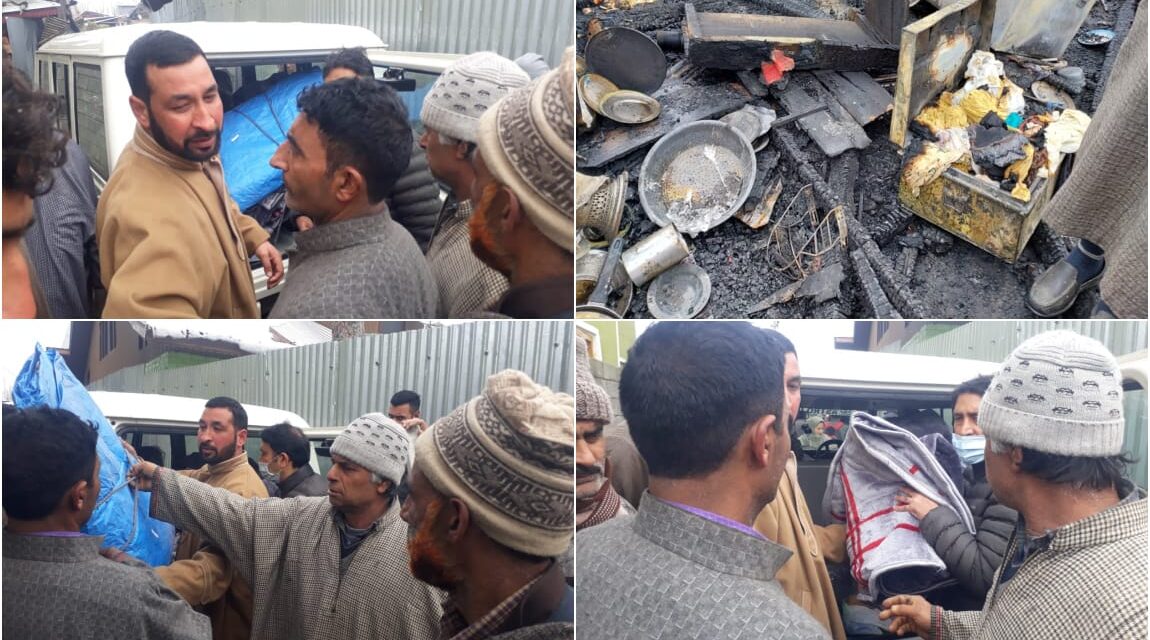 Arampora fire incident: District Admin  provides immediate ex-gratia relief to  victim family