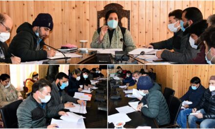 DC Ganderbal reviews development scenario in district;Directs for speeding up pace of progress to achieve targets