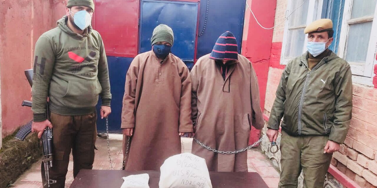 Two drug peddlers held in Ganderbal:Police