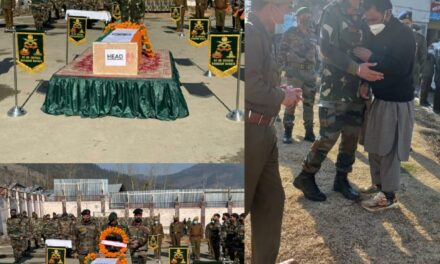 Budgam solider laid to rest; hundreds attend funeral