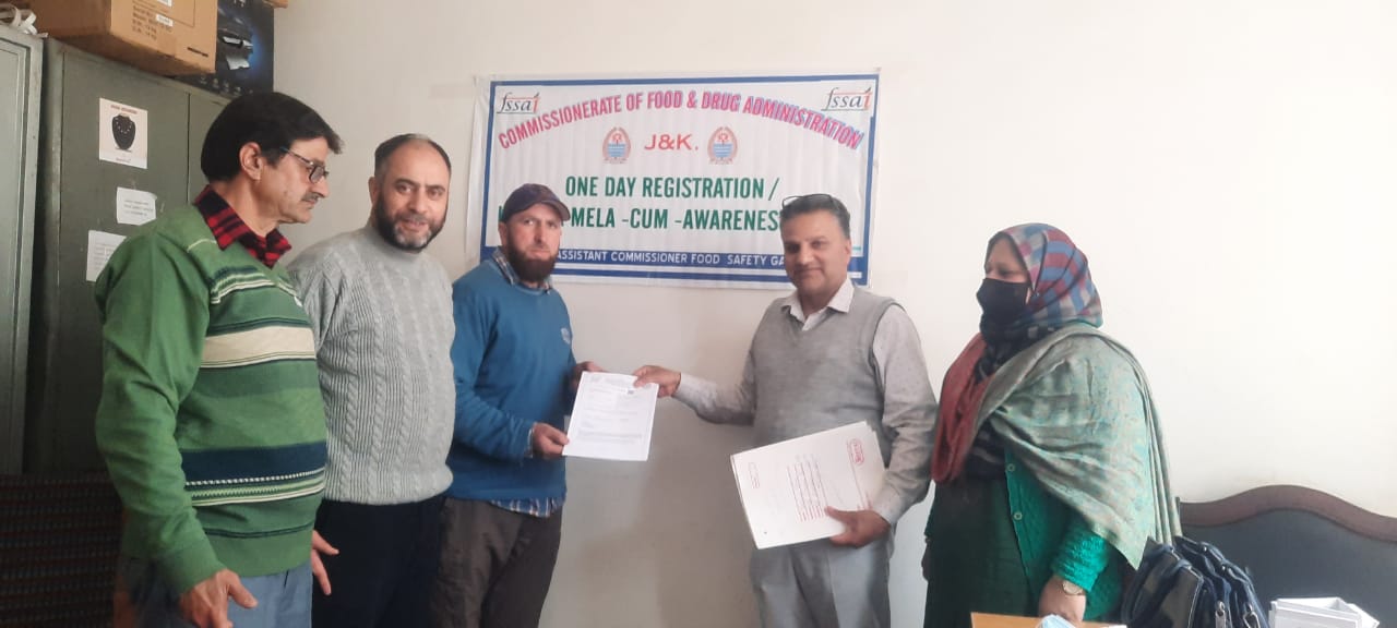 One day registration cum licence awareness camp held at Ganderbal
