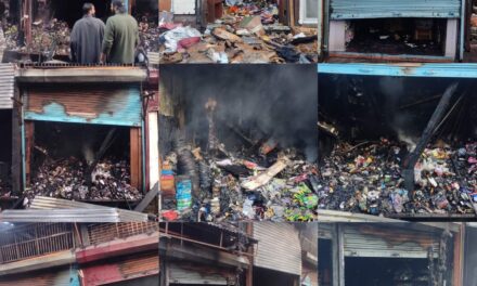 8 shops gutted in midnight blaze at Zaina Kadal