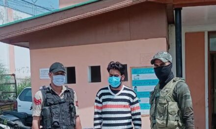 Srinagar Police arrested 01 Hybrid terrorist in Bemina area of Srinagar