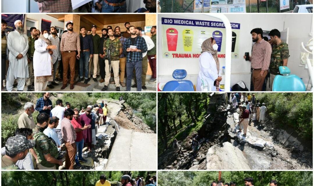 DC Ganderbal inspects restoration work in Baba canal near Kachnambal;Takes Surprise Inspection of SDH Kangan