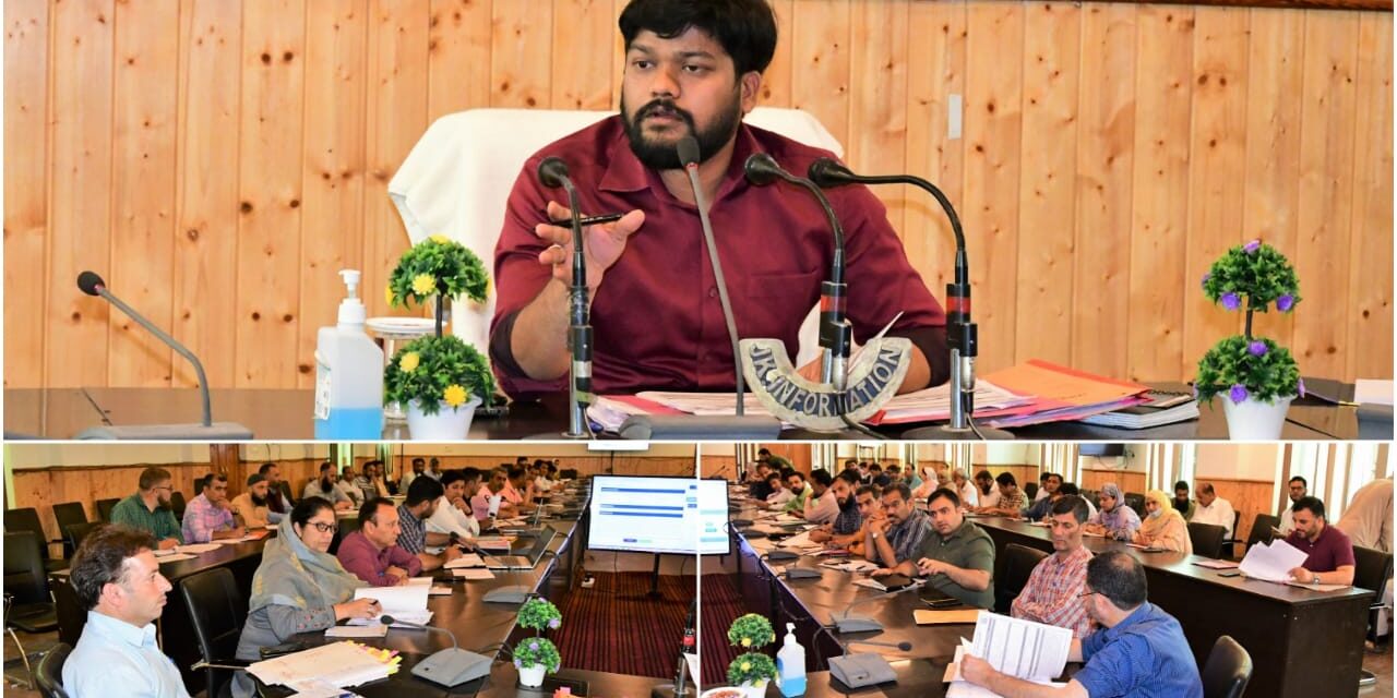 DDC Ganderbal reviews progress of developmental deliverables for the financial year 2022-23