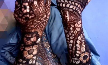 Bandipora girl winning hearts on social media for her creative Mehandi art