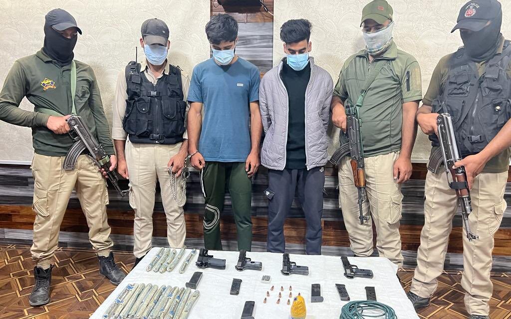 Two TRF Hybrid militants arrested in Srinagar, arms and ammunition recovered: Police