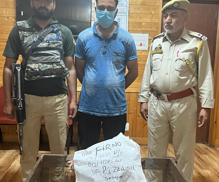 Bootlegger held with Contraband substances in Srinagar: Police